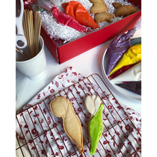 diycookies ธีมดอกไม้ และ ทิวลิบ