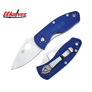 มีดพับ Spyderco Ambitious Lightweight S35VN Satin Plain Blade, Blue FRN Handles (C148PBL)