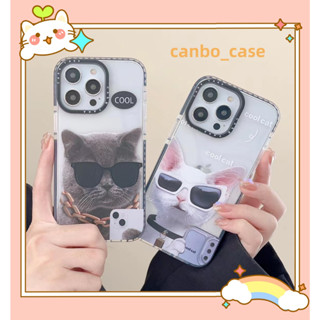 🎁ส่งของขวัญ🎁เคสไอโฟน สำหรับ 11 14 for iPhone Case 13 12 Pro Max การ์ตูน น่าสนใจ แมว กันกระแทก เคสนิ่ม เคสโทรศัพท์