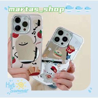 ❤️ส่งของขวัญ❤️ เคสไอโฟน 11 12 13 14 Pro Max พื้นผิวกระจก ความคิดสร้างสรรค์ สาวน่ารักหัวใจ Case for iPhone สาวน่ารักหัวใจ