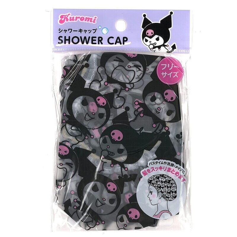[NEW🔥] พร้อมส่ง หมวกอาบน้ำ Sanrio Shower Cap ลายซานริโอ้ คิตตี้ คุโรมิ  ลิขสิทธิ์เเท้จากญี่ปุ่น 🇯🇵 - รูปที่ 2