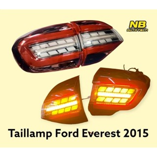 ไฟท้าย Everest 2015 2016 2018 2020 LED BAR ไฟเลี้ยววิ่ง Taillamp Ford Everest led สีแดง