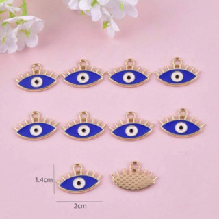 พร้อมส่ง ราคาต่อชิ้น จี้ จี้evil eye ลูกปัด ซิงค์ อัลลอย