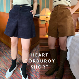 SOMEDRESS | Heart Corduroy Short | กางเกงขาสั้นผ้าลูกฟูก