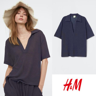 (Used) H&amp;M SLUB KNIT TOP Size S Oversize A61