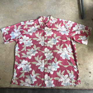 เสื้อฮาวาย Vtg.Hawaii Shirt COOKE STREET 100% COTTON