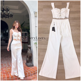❣️พร้อมส่ง📌 STY ST30276 เซตเสื้อแต่งโบว์ด้านหน้า มาพร้อมกางเกงขายาวเข้าชุด ใส่สวยเรียบหรูดูดีมาก ใส่ได้หลายโอกาส