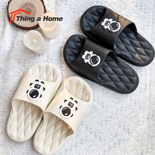 Thing a Home ❀ รองเท้าแตะผู้หญิง แบบสวม สไตล์เกาหลี รองเท้าลำลองมินิมอล พื้นนุ่ม ใส่สบาย❀