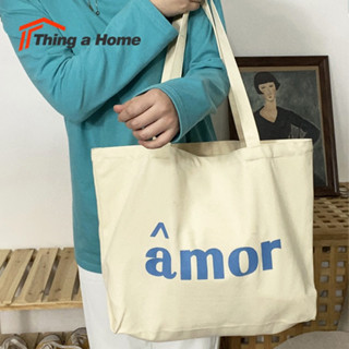 Thing a Home ● • ❀ กระเป๋าผ้าแคนวาส กระเป๋าผ้าแบบสะพาย สไตล์วินเทจ ชิคๆเก๋ๆ สินค้าพร้อมส่ง❀● •