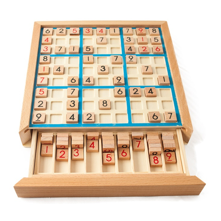 เกมซูโดกุ sudoku board game บอร์ดเกมซูโดกุ บอร์ดเกมคณิต Montessori เกมปริศนาตัวเลข ของเล่นคณิตศาสตร์