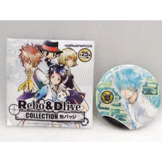 ของแท้ จากญี่ปุ่น เข็มกลัด ครูพิเศษจอมป่วน รีบอร์น! Katekyo Hitman Reborn! Rebo &amp; Dlive Can Badge Anime Made in Japan