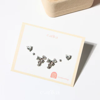 earika.earrings - crystal ribbon bow collect คอลเล็คชั่นเครื่องประดับรูปโบว์ เหมาะสำหรับคนแพ้ง่าย