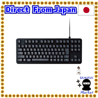 【Direct From Japan】 ELECOM Gaming Keyboard Cable Mecha 2 Cal All Key Roll Over 50 million High Endurance Switch Recruitment Tactile Brown Axis Japanese Language Language Language Black TK-GK20TBK