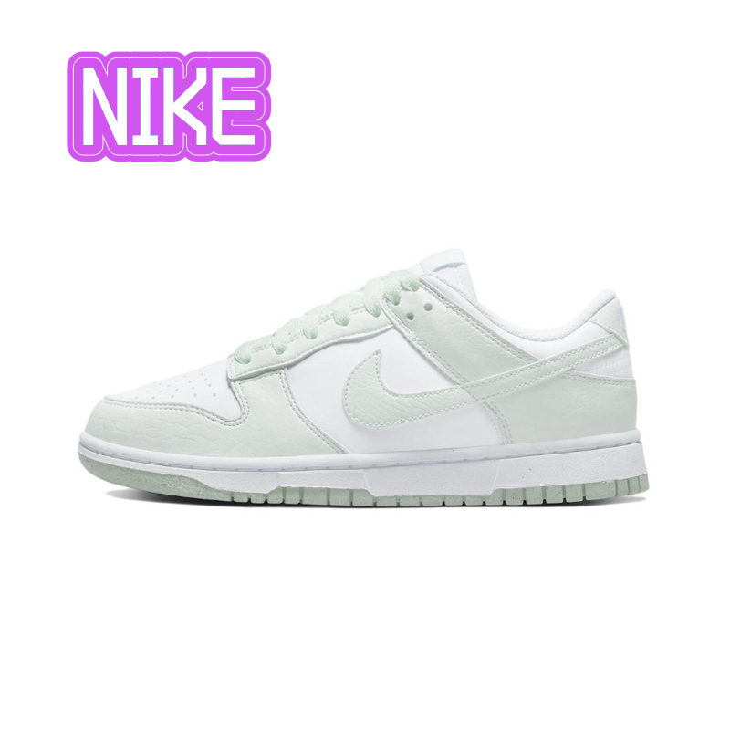 Nike Dunk Low Next Nature "White Mint" รองเท้าผ้าใบกันลื่นน้ำหนักเบาต่ำสีขาวสีเขียวอ่อนของแท้ 100%