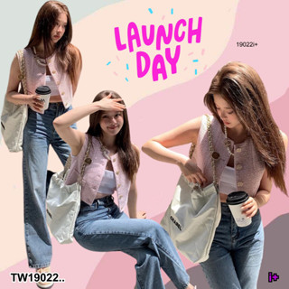 👗Pfashion [ส่งไวมาก🚛] P19022 เสื้อครอปแขนกุด มีซับใน ..