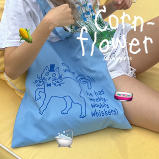 Amywanders กระเป๋าผ้า Cornflower Wanders tote