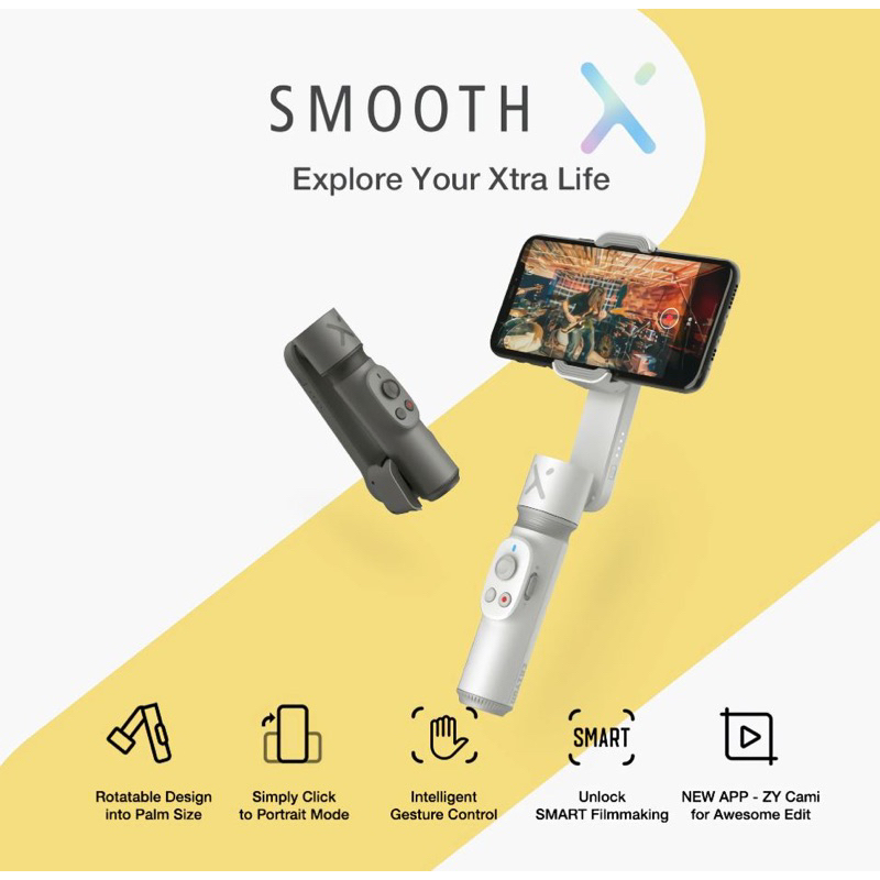 Zhiyun smooth x มือถือ Gimbal Stabilizer