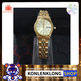 นาฬิกา Citizen Womens Quartz รุ่น 6000 S38231 Gold แบรนด์แท้ มือสอง สภาพดี มีรับประกัน