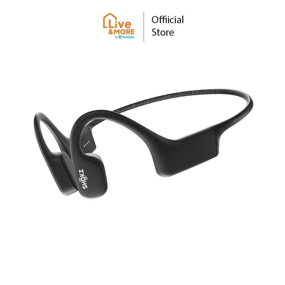 Shokz ช็อค หูฟังแบบโบนคอนดักชั่น รุ่น OpenSwim Bone Conduction Open-Ear MP3 Swimming Headphones  Black