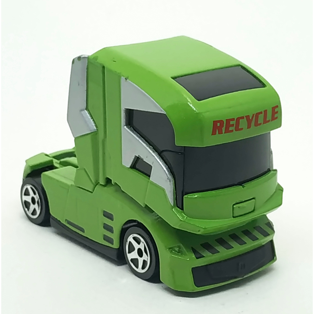Majorette Truck - Concept Truck Head - Recycle - สีเขียว / scale 1/87 (2.6") no Package