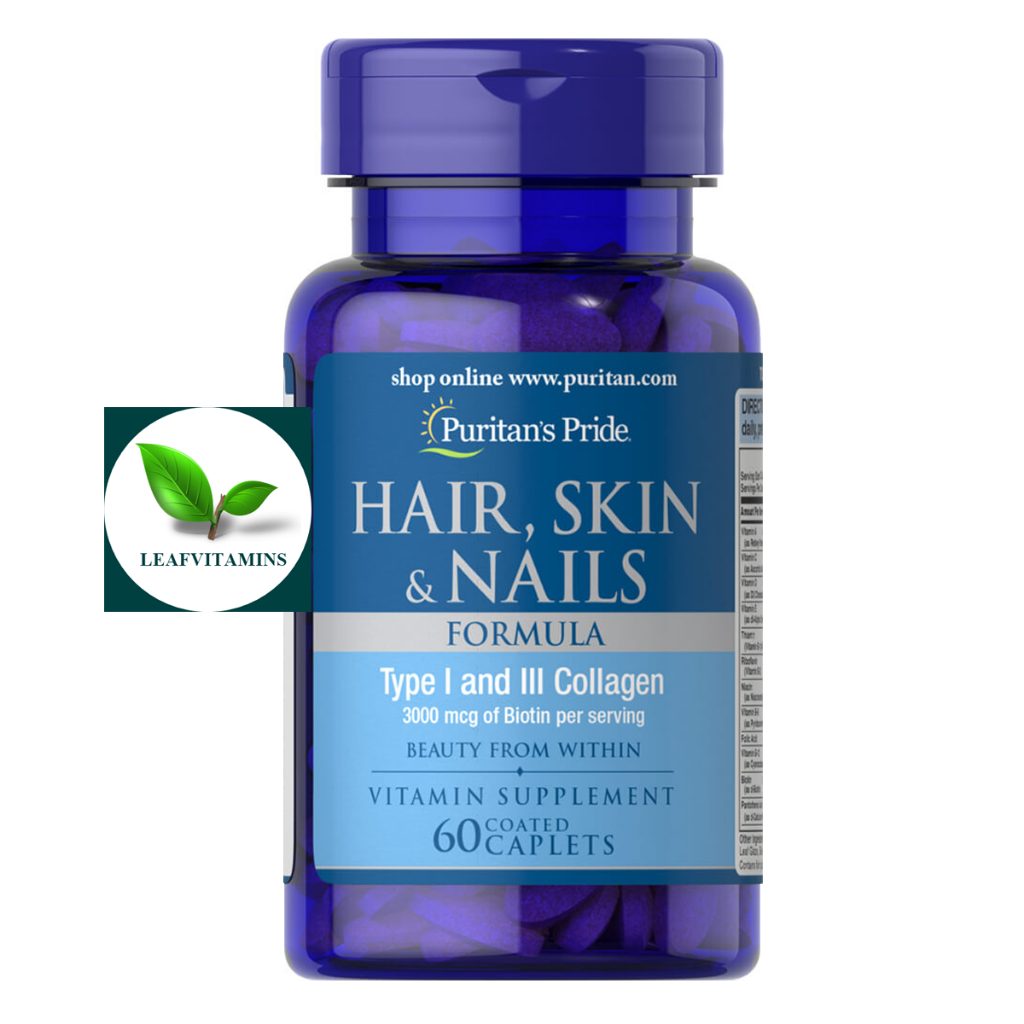 Puritan's Pride Hair, Skin & Nails Formula / 60 Caplets