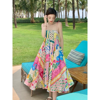 🍋🌷🍋Disco Aloha Holiday Long Dress🍋🌷🍋ป้ายypy