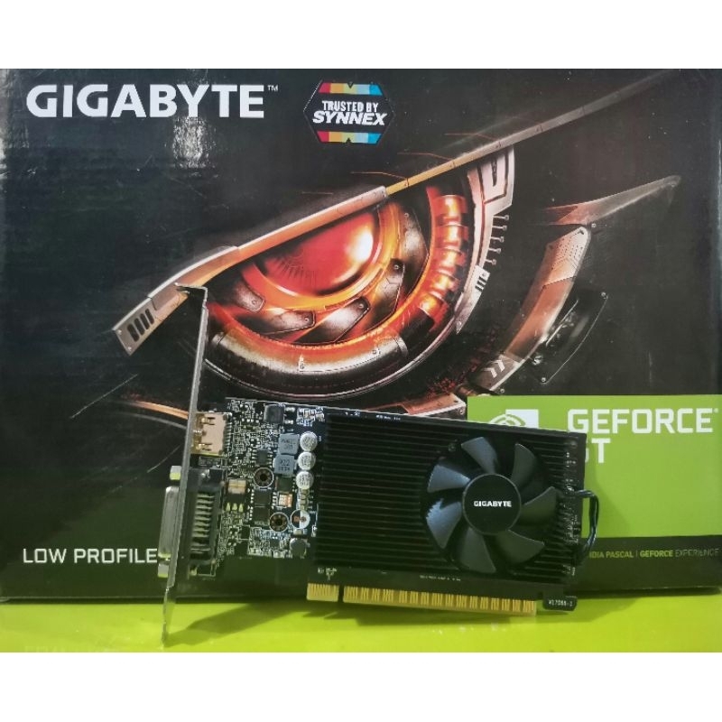 การ์ดจอ GIGABYTE  รุ่น NVIDIA GeForce GT 730 2GB DDR5  (no box) สินค้ามือสอง ไม่มีกล่อง