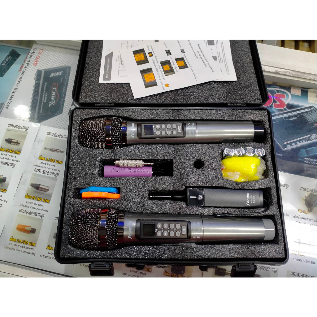 Sherman ชุดไมโครโฟนไร้สาย UHF รุ่น MIC-150+