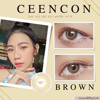 คอนแทคเลนส์  CEENCON BROWN  (COD) ✨ ยี่ห้อ BEAUTYLENS ; Color Brown ( ค่าสายตา 50 - 1000 )