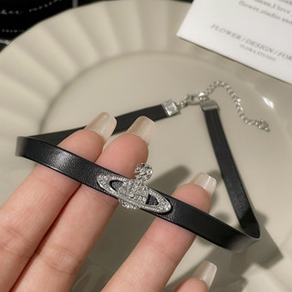 Vivienne Westwood Pearl leather choker โชคเกอร์หนัง งานนำเข้า