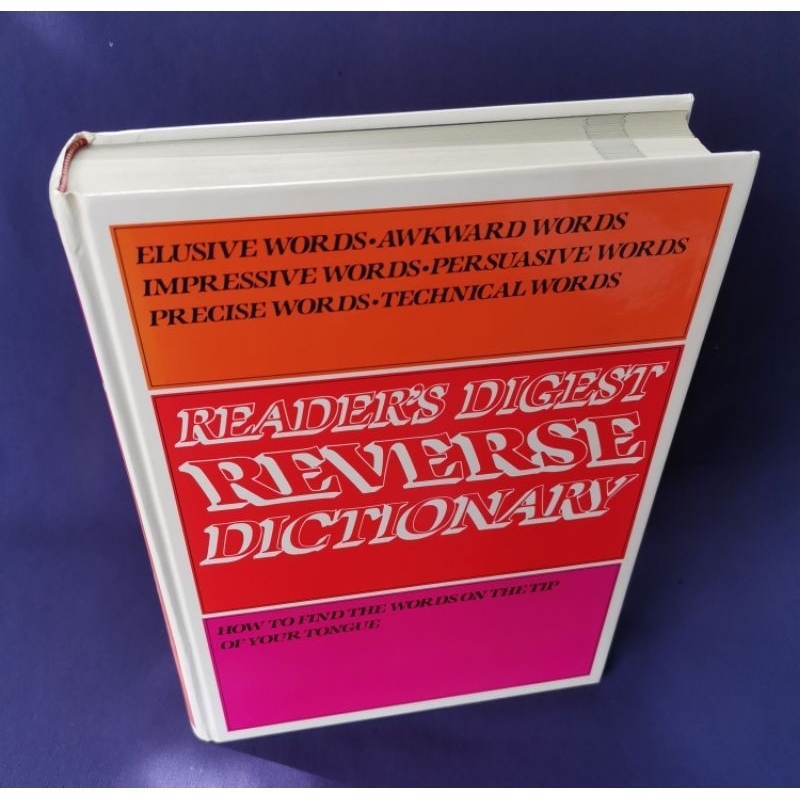 REVERSE DICTIONARY / Reader's Digest