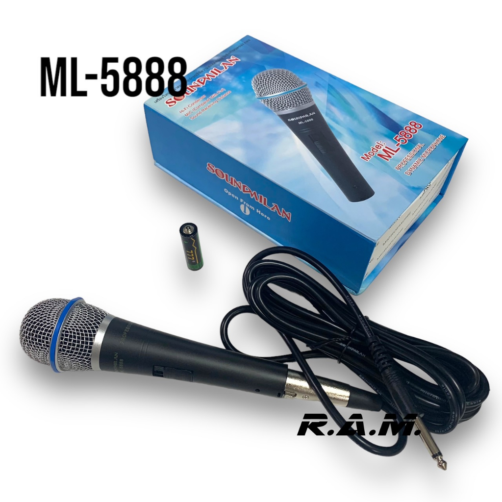 Soundmilan รุ่น ML5888 ไมโครโฟน แบบคอนเดนเซอร์ ไมค์สาย condenser