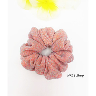 NK21 โดนัทรัดผม หนังยางรัดผม ยางมัดผม ที่มัดผม สีส้ม Scrunchies,Scrunchies,Scrunchy,Hair accessories,Elastic hair tie