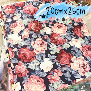 ผ้า ผ้าคอตตอน Fabric ชิ้นเล็กจิ๋ว สำหรับงานกระเป๋า งานควิลท์ งานต่อผ้า (สินค้าพร้อมส่งจากไทย)