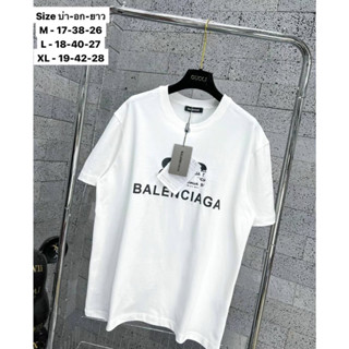 balenciaga เสื้อยืดแขนสั้น