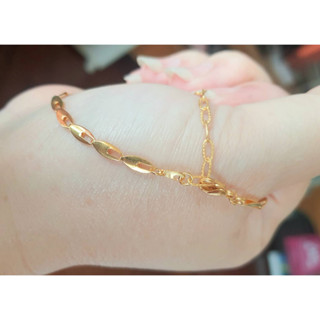 🗨ใหม่สร้อยมือลายนำเข้าอิตาลี🗨ชุบทองคำเหมือนจริงแท้ๆ💯💯💯