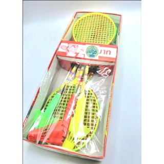 Badminton แบดมินตันเด็ก ขนมลูกอมกลิ่นผลไม้เคลือบสี (6ชิ้น/กล่อง)