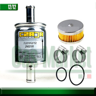 Czaja Filter 12*12 + Tomasetto Reducer and Clamps - ไส้กรองหม้อต้ม+ Czaja กรองแก๊สหัวฉีดLPG/NGVขนาด12*12มม