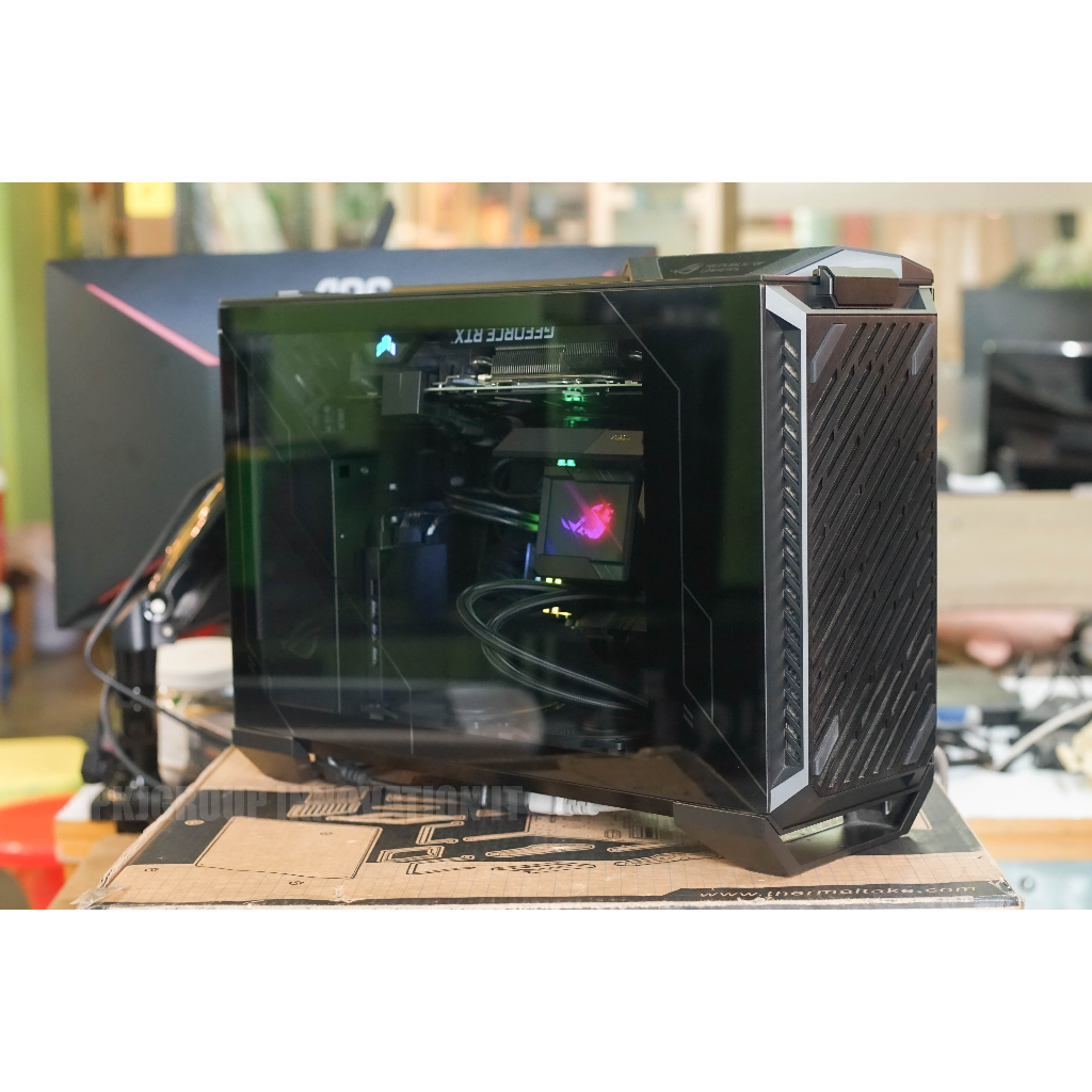 คอมประกอบขนาดเล็ก Asus ITX i7-12700KF  RAM 32GB SSD 1 TB 2 ตัว RTX3070TI