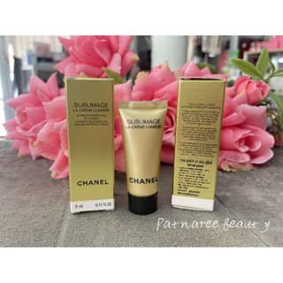 ครีม ป้ายไทย🍀 Chanel Sublimage La Creme Ultimate Regeneration And Brightening Cream ครีมบำรุงกระจ่างใสรุ่นท๊อป 5ml