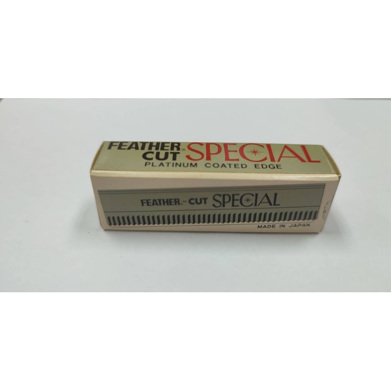 FEATHER CUT SPECIAL ใบมีดขนนกแบบหยัก1กล่องมี10 ใบ