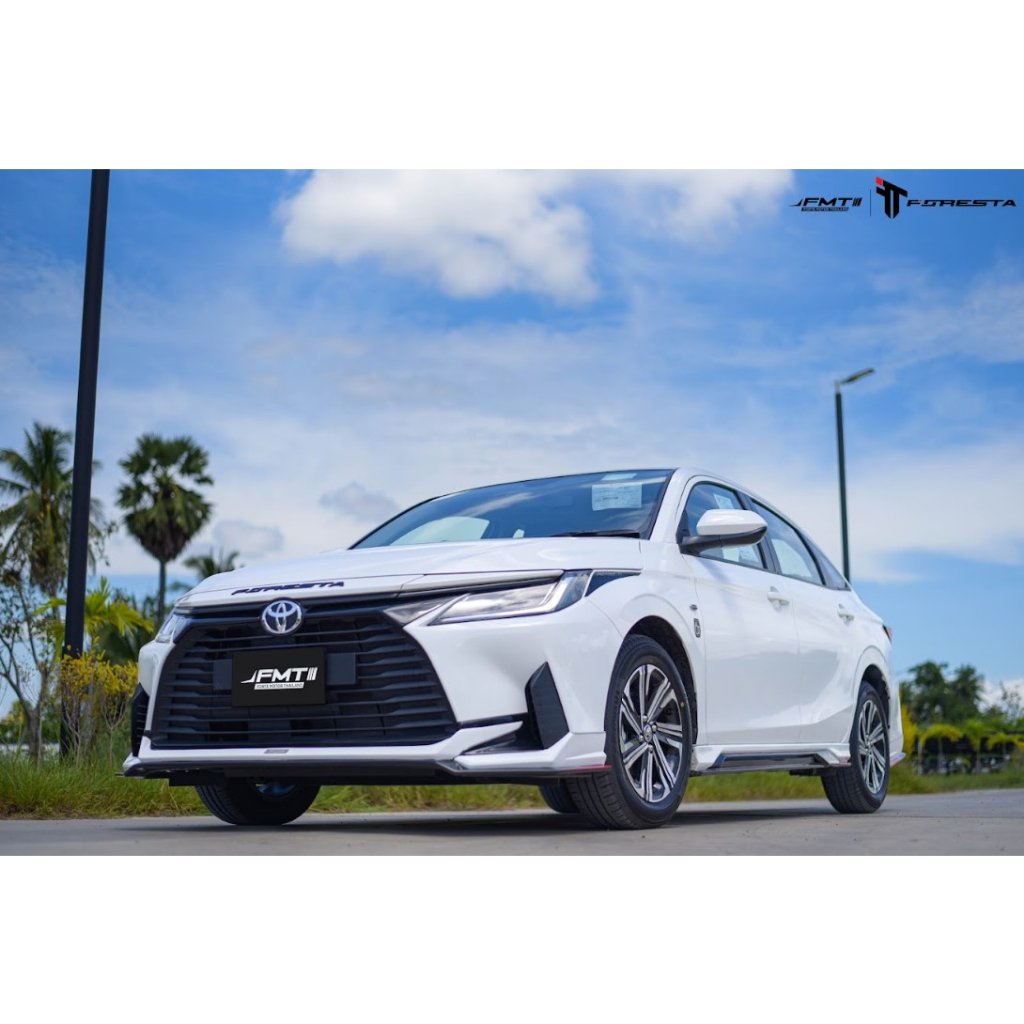ชุดแต่งรอบคัน TOYOTA ATIV 2023  สเกิร์ตหน้า/ข้าง/หลัง สปอยเลอร์/สปอยเลอร์ยก สติ๊กเกอร์ แบรนด์ FOREST