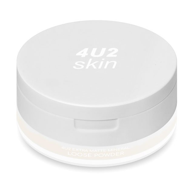 แป้งฝุ่นเนื้อแมท 4U2 EXTRA MATTE MINERAL LOOSE POWDER - แป้งฝุ่นโปร่งแสง สูตรเบลอผิว คุมมัน ไม่อุดตัน กันน้ำ