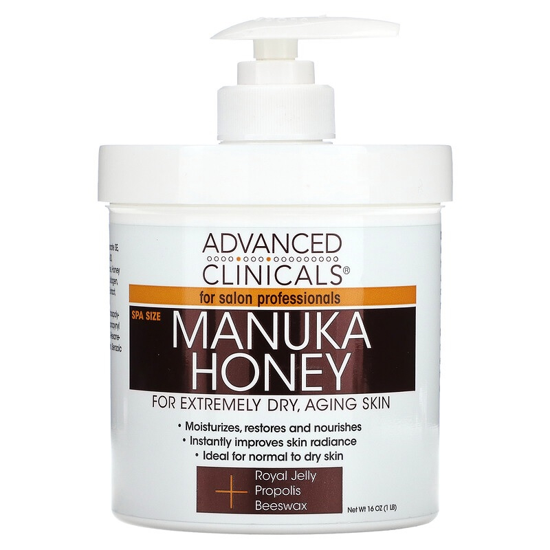[พร้อมส่ง] นำเข้าจากอเมริกา ของแท้ 100% โลชั่นสูตรน้ำผึ้งมานูก้า Advanced Clinicals, Manuka Honey