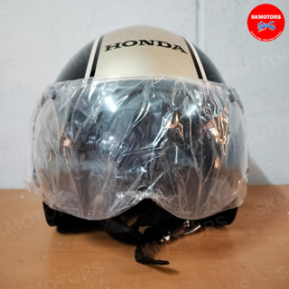 หมวกกันน็อคเต็มใบแบบเปิดหน้า HONDA Click สีดำ-ทอง แท้เบิกศูนย์ 100%