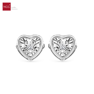 Dazzling Diamond 18K White Gold Diamond Earring