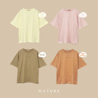 🍎 ลด45.-โค้ดWYQESS🍋nature.bkk - TSN4096 เสื้อโอเวอร์ไซส์เนเจอร์ nature oversize