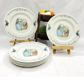 Wedgwood Peter Rabbit จาน จานเซรามิก เวดจ์วู้ด เวดจืวู้ดปีเตอรืแรบบิท จานอังกฤษมือสองจากญี่ปุ่น