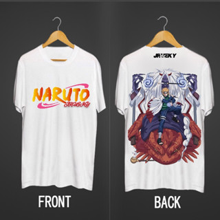 เสื้อผ้าแฟชั่นผู้ชายเสื้อยืด Naruto Anime Trending Streetwear Mens สวมเสื้อยืดกราฟฟิคมังงะขนาด