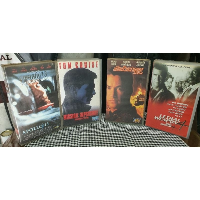 VDO tape VHS ภาพยนต์action ต่างประเทศ แยกขาย ราคาต่อม้วน(speed เทปชำรุด)
